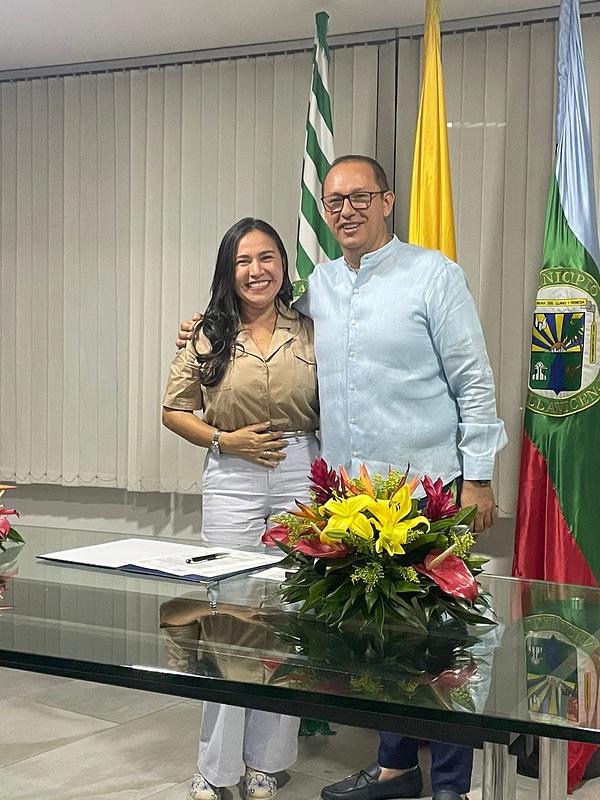 Lucila Gómez Torres durante su posesión como directora de CORCUMVI